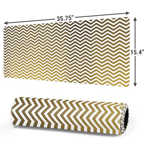 Gold Chevron Gaming Mouse Pad