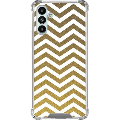 Gold Chevron Galaxy A13 5G Clear Case