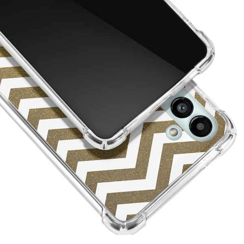 Gold Chevron Galaxy A13 5G Clear Case