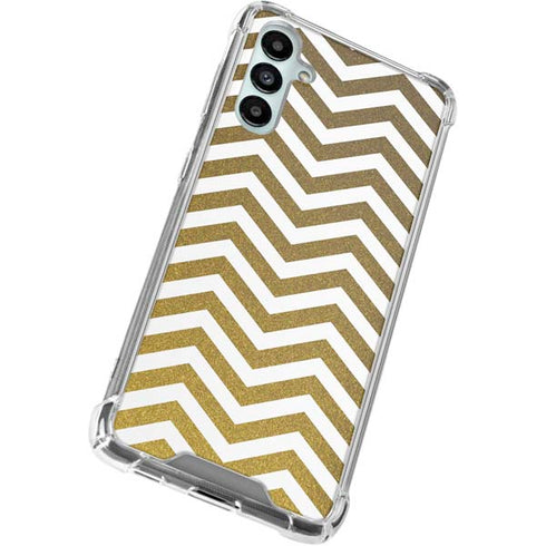 Gold Chevron Galaxy A15 5G Clear Case
