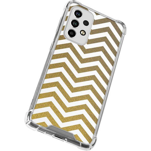 Gold Chevron Galaxy A33 5G Clear Case