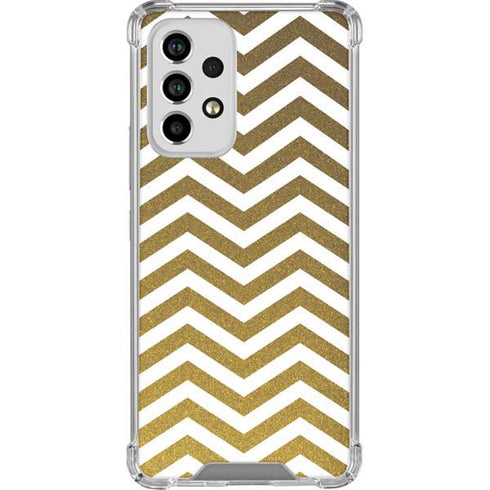 Gold Chevron Galaxy A53 5G Clear Case