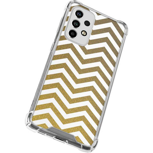 Gold Chevron Galaxy A53 5G Clear Case