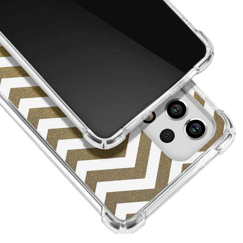 Gold Chevron Galaxy A53 5G Clear Case