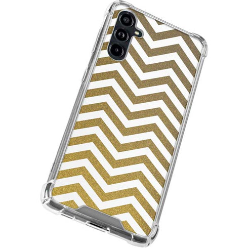 Gold Chevron Galaxy A54 5G Clear Case