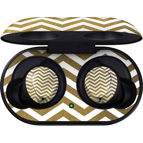Gold Chevron Galaxy Buds Skin