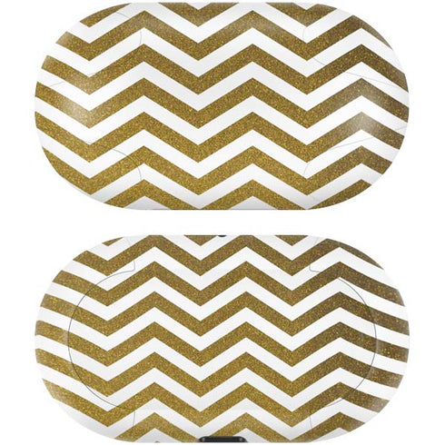 Gold Chevron Galaxy Buds Skin
