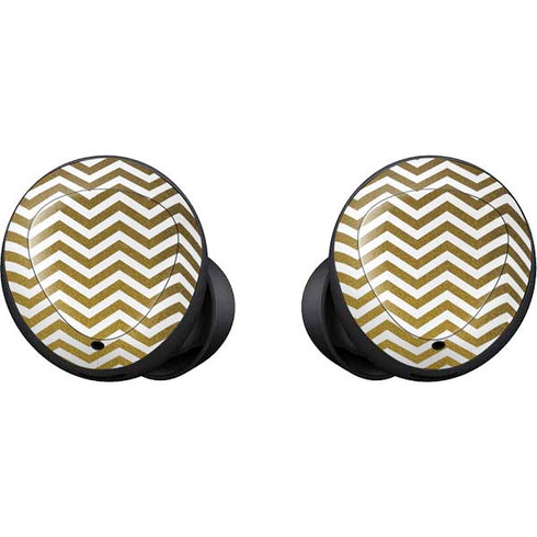 Gold Chevron Galaxy Buds Skin