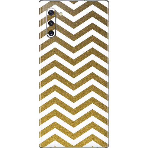 Gold Chevron Galaxy Note 10 Skin