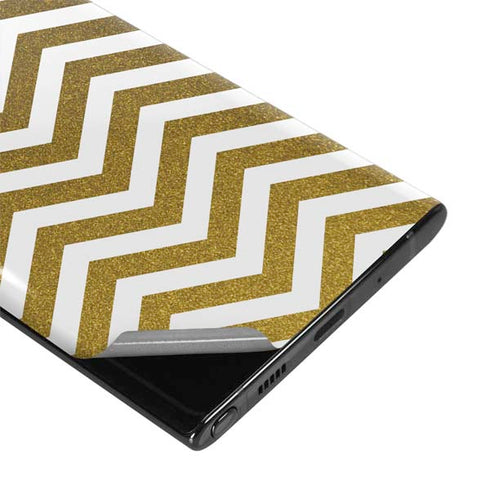 Gold Chevron Galaxy Note 10 Skin