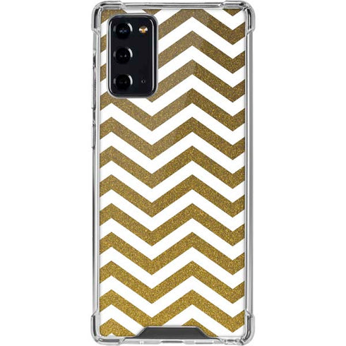 Gold Chevron Galaxy Note20 5G Clear Case
