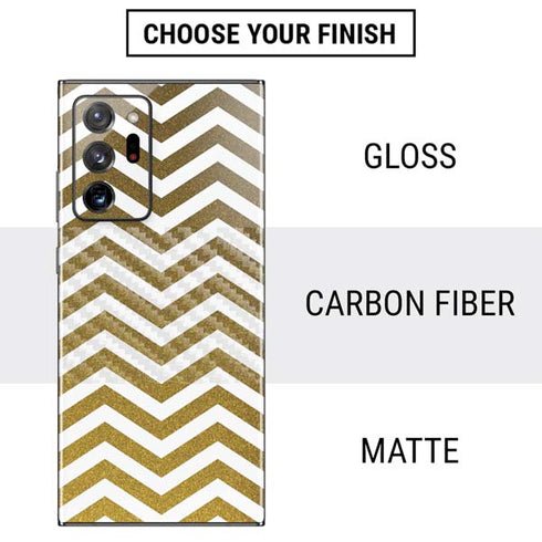 Gold Chevron Galaxy Note20 Ultra 5G Skin