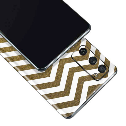 Gold Chevron Galaxy S20 Fan Edition Skin