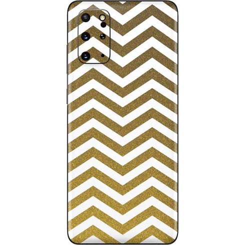 Gold Chevron Galaxy S20 Plus Skin