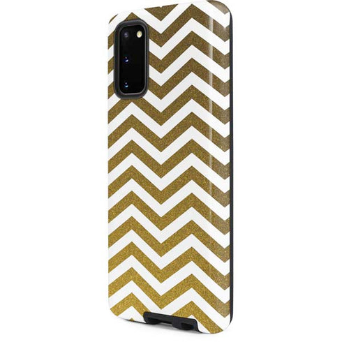 Gold Chevron Galaxy S20 Pro Case