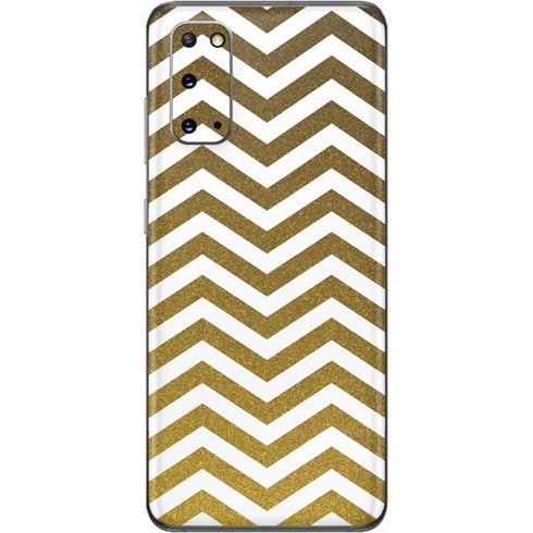Gold Chevron Galaxy S20 Skin