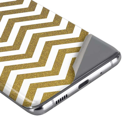 Gold Chevron Galaxy S20 Ultra 5G Skin