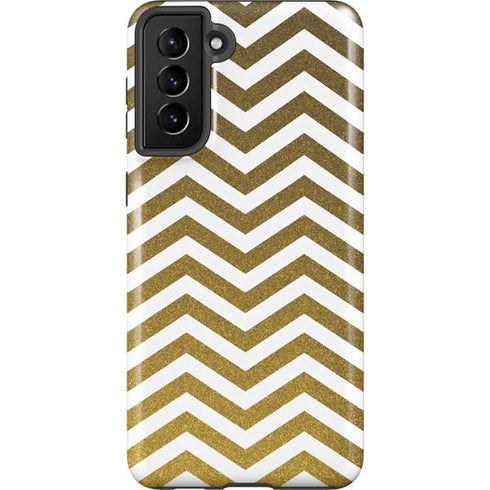 Gold Chevron Galaxy S21 Plus 5G Pro Case
