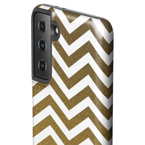 Gold Chevron Galaxy S21 Plus 5G Pro Case