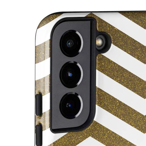 Gold Chevron Galaxy S22 Plus Pro Case