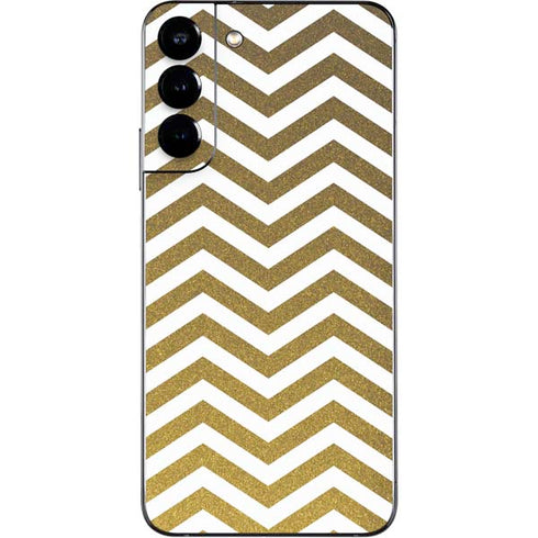 Gold Chevron Galaxy S22 Plus Skin