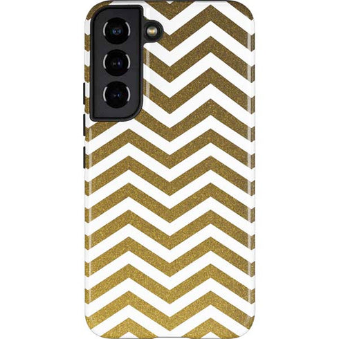 Gold Chevron Galaxy S22 Pro Case