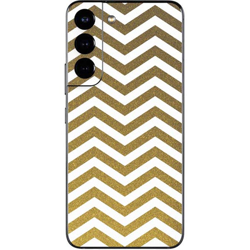 Gold Chevron Galaxy S22 Skin