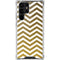 Gold Chevron Galaxy S22 Ultra Clear Case
