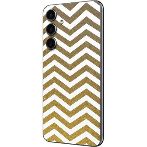 Gold Chevron Galaxy S23 FE Skin
