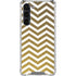Gold Chevron Galaxy S23 Plus Clear Case