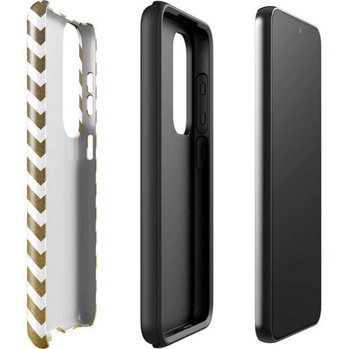 Gold Chevron Galaxy S23 Plus Pro Case