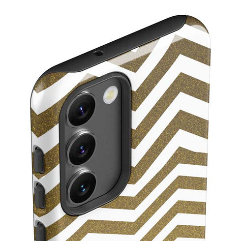 Gold Chevron Galaxy S23 Pro Case