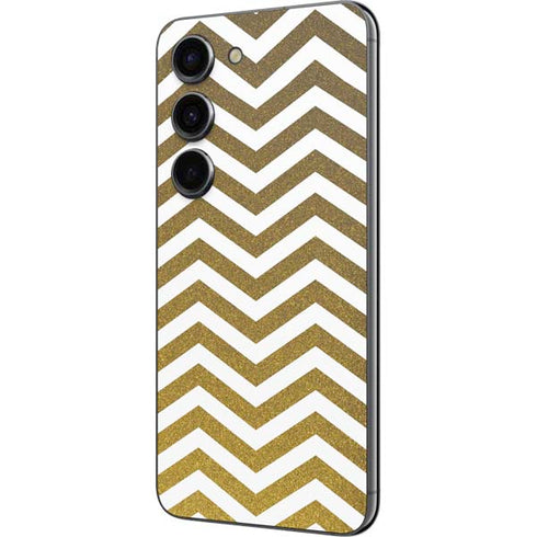 Gold Chevron Galaxy S23 Skin