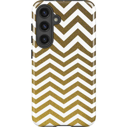 Gold Chevron Galaxy S24 Impact Case