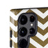 Gold Chevron Galaxy S24 Ultra Impact Case