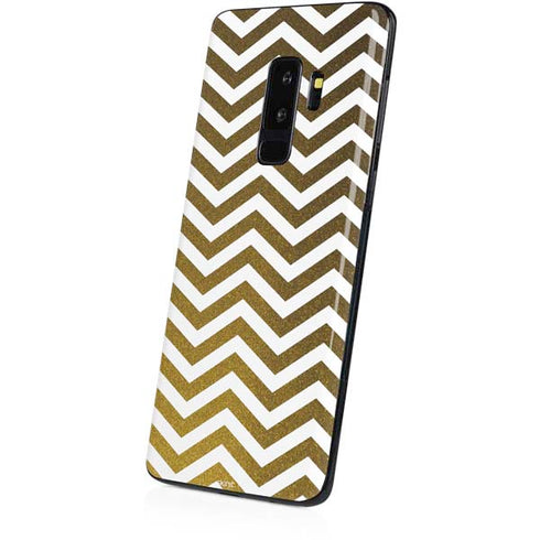 Gold Chevron Galaxy S9 Plus Skin
