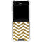 Gold Chevron Galaxy Z Flip5 5G Clear Case