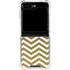 Gold Chevron Galaxy Z Flip5 5G Clear Case