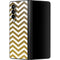 Gold Chevron Galaxy Z Fold3 5G Skin