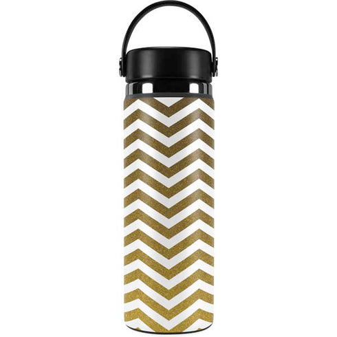 Gold Chevron Hydro Flask 20oz Wide Mouth Skin