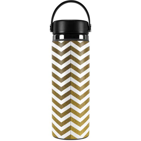 Gold Chevron Hydro Flask 20oz Wide Mouth Skin
