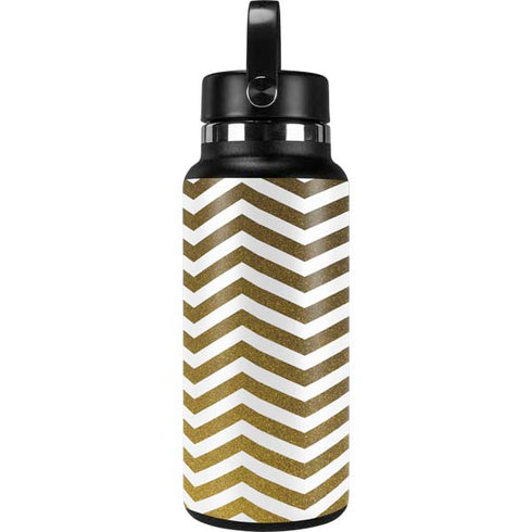 Gold Chevron Hydro Flask 32oz Wide Mouth Skin