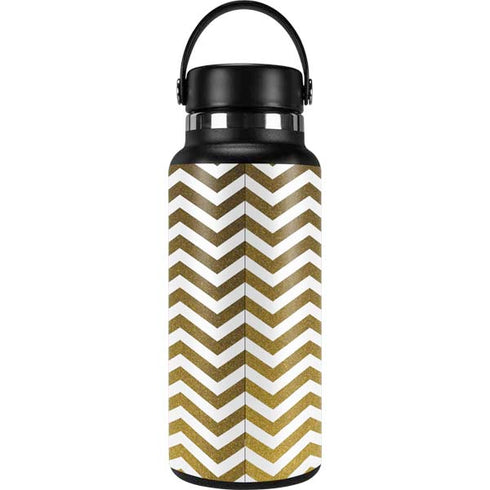 Gold Chevron Hydro Flask 32oz Wide Mouth Skin