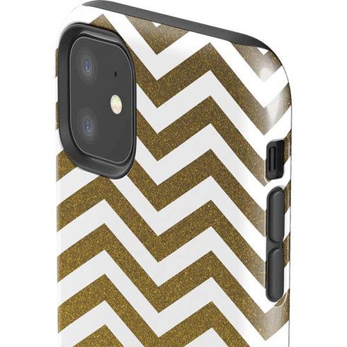 Gold Chevron iPhone 11 Impact Case