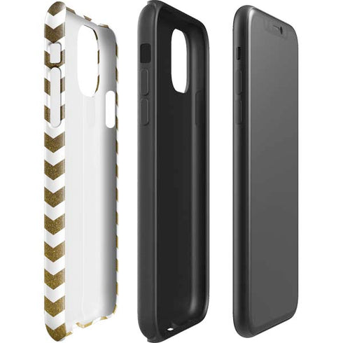 Gold Chevron iPhone 11 Impact Case