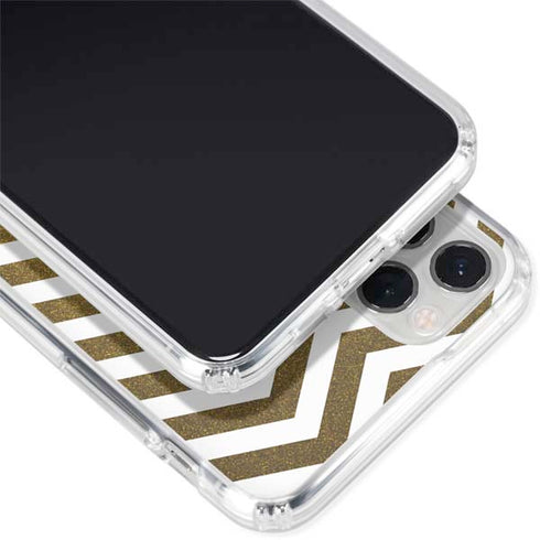 Gold Chevron iPhone 11 Pro Clear Case
