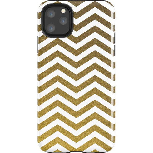 Gold Chevron iPhone 11 Pro Max Impact Case