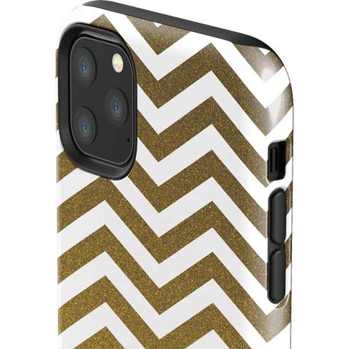 Gold Chevron iPhone 11 Pro Max Impact Case