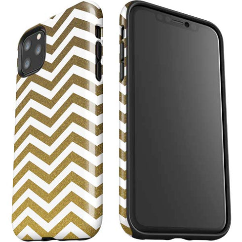 Gold Chevron iPhone 11 Pro Max Impact Case