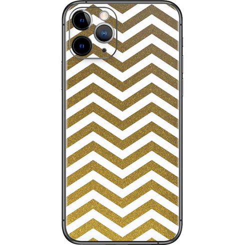 Gold Chevron iPhone 11 Pro Skin